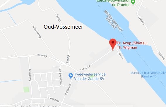 kaart met locatie van het adres